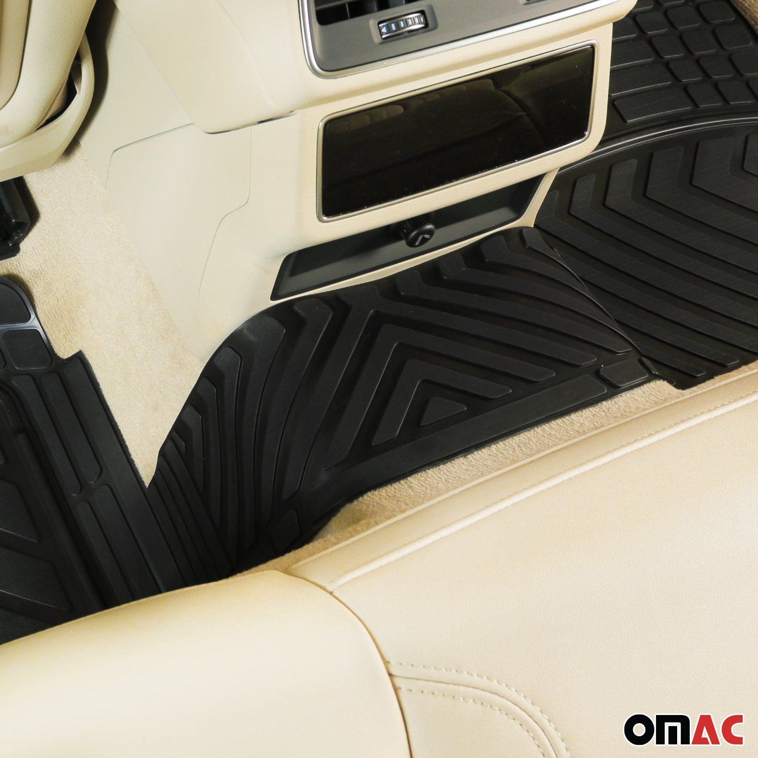 3D Alfombrillas De Coche para VW Caddy 2015-2020 Negro Goma TPE 4Pza