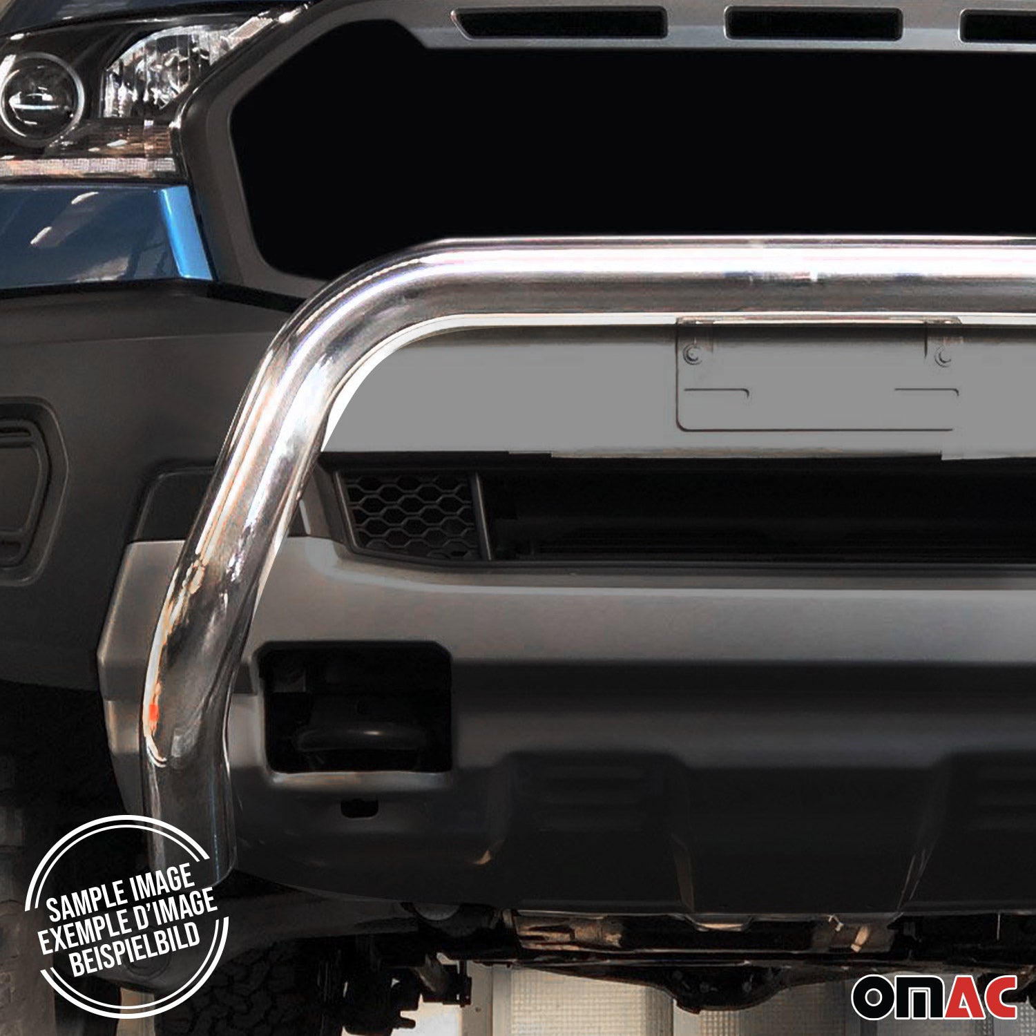 Bull Barra Frontal para VW Tiguan 2011-2015 Plata Acero 1Pza
