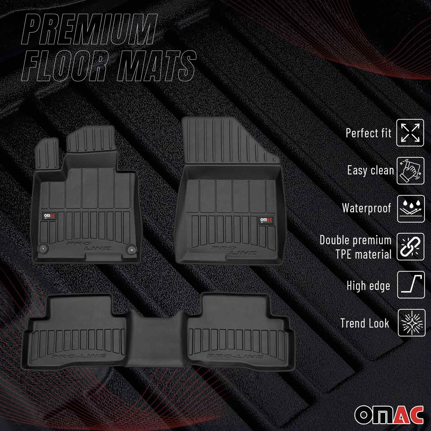 OMAC Premium Alfombrillas Coche para Kia Sportage 2023-2026 Hybrid TPE 4x