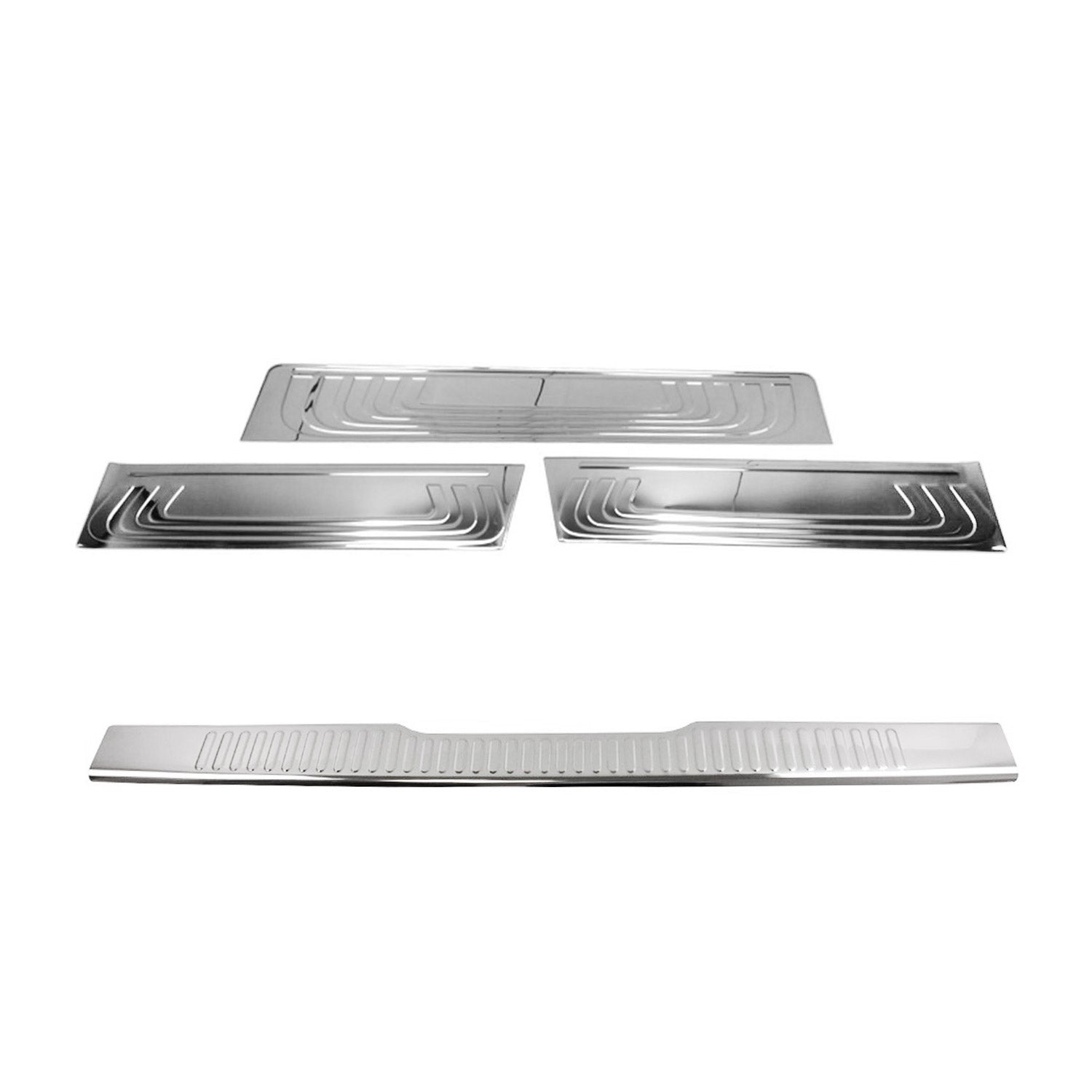 Protector Parachoques para Mercedes Vito Viano W639 2003-2014 Plata Acero 4Pza