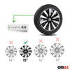 Sparco Lazio Tapacubos 15 Pulgadas Universal Negro Plata ABS Plástico