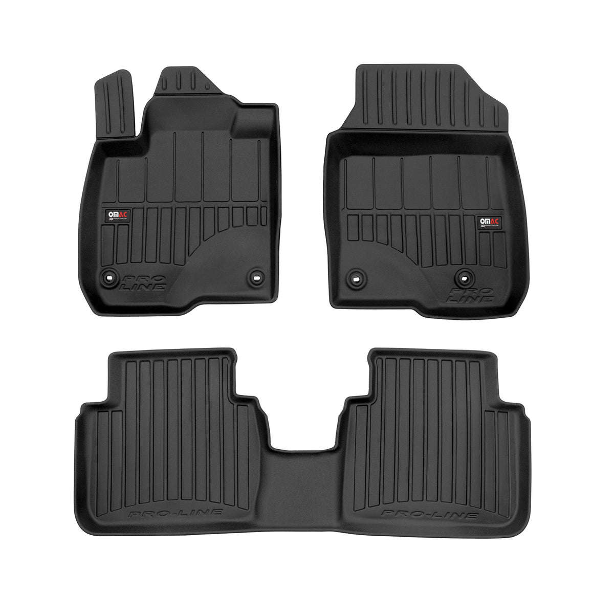 OMAC Premium Alfombrillas De Coche para Honda ZR-V 2023-2024 Negro TPE Goma 3Pza