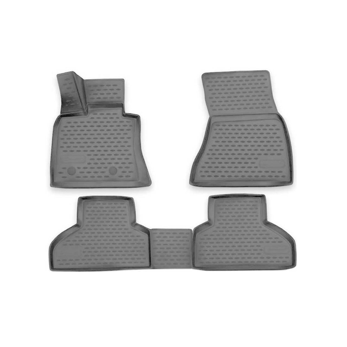 OMAC Alfombrillas De Coche para BMW X5 F15 2013-2018 Gris Goma TPE 4Pza