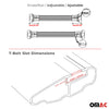 Barras Techo Baca para VW Transporter T5 Caravelle Multivan Gris Aluminio 3Pza