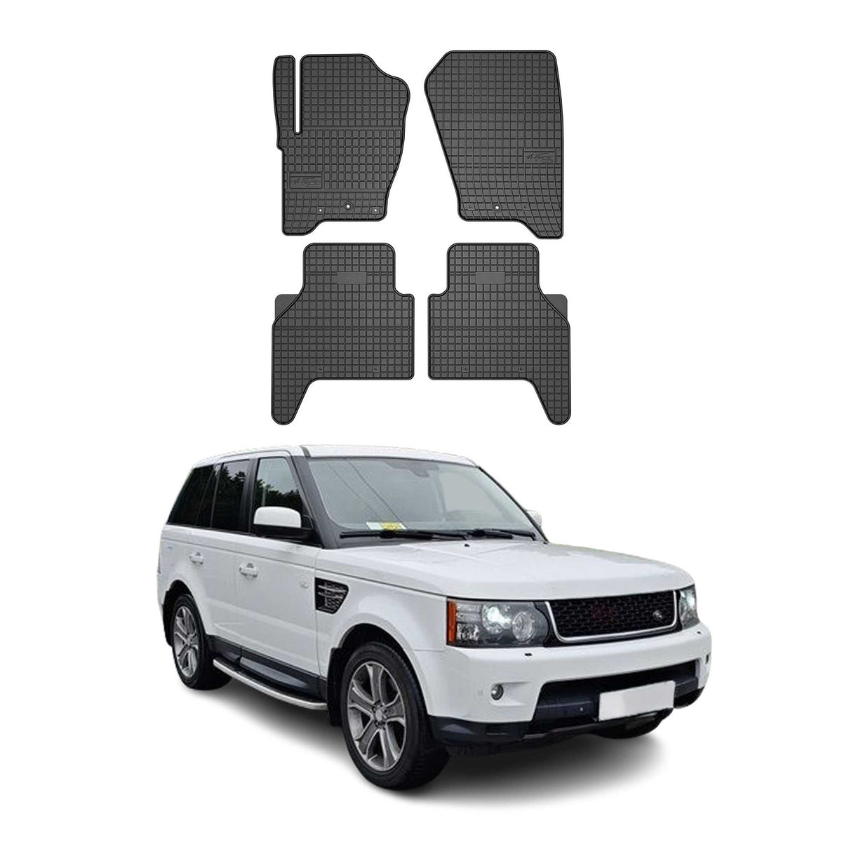 OMAC Alfombrillas De Coche para Land Rover Range Rover Sport 2005-2012 Goma 4x