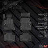 OMAC Premium Alfombrillas Coche para BMW Serie 6 Gran Turismo 2017-2025 TPE 4x