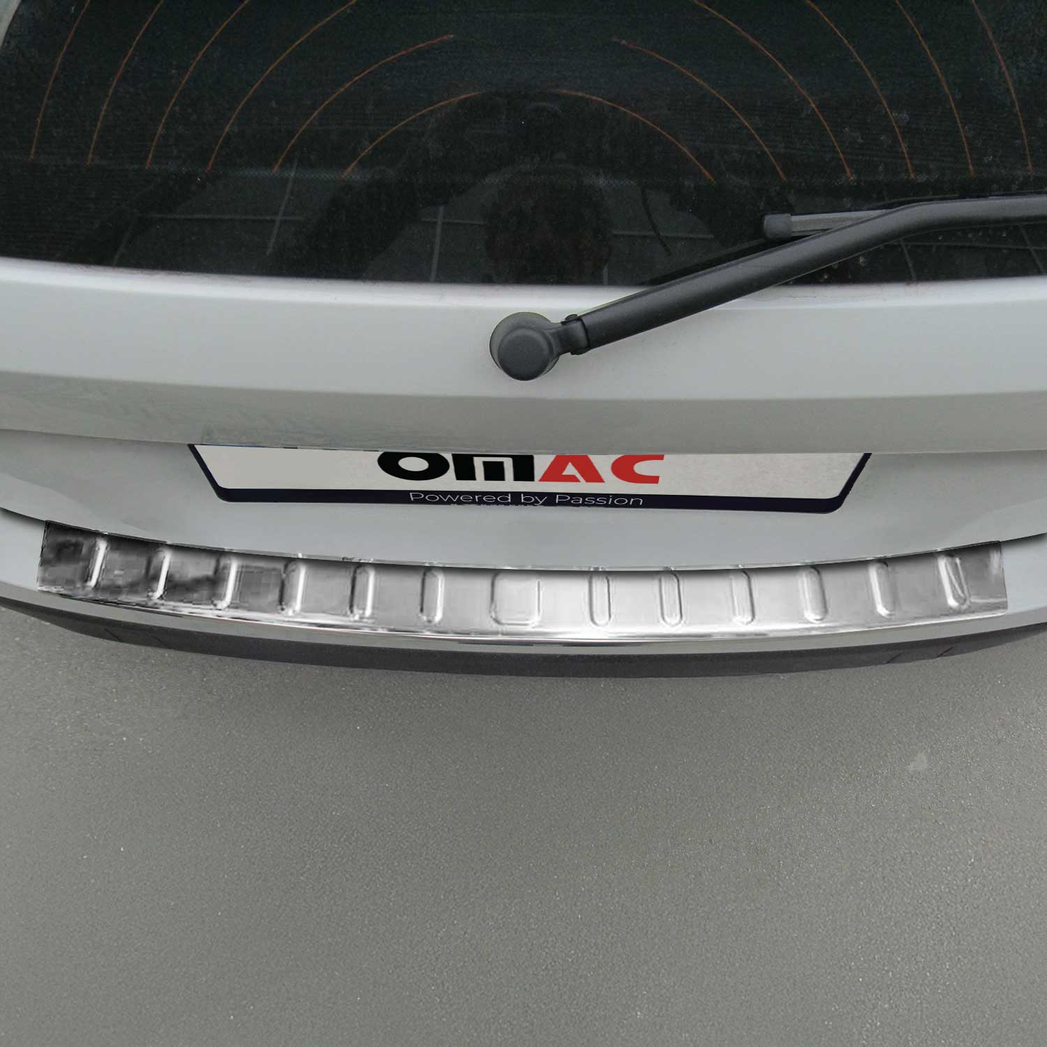 Protector de Parachoques Trasero para BMW X1 E84 2012-2015 Plata Acero