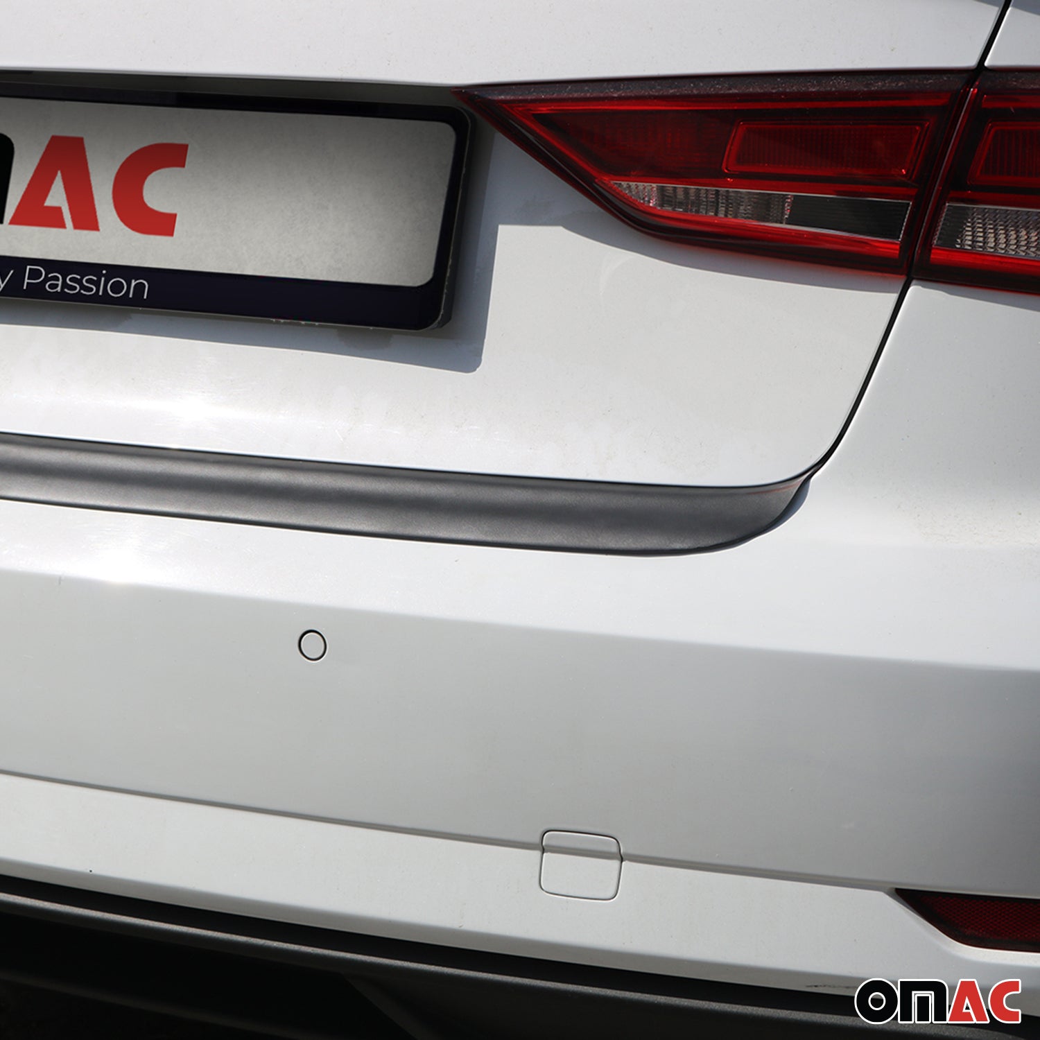 Protector de Parachoques Trasero para Audi A3 8V Sédan 2016-2020 Negro Mate ABS