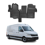 OMAC Premium Alfombrillas De Coche para MAN TGE 2017-2025 Negro TPE Goma 1Pza