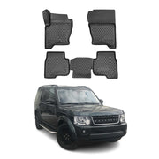 OMAC Alfombrillas De Coche para Land Rover Discovery 2009-2017 Negro Goma TPE 5x