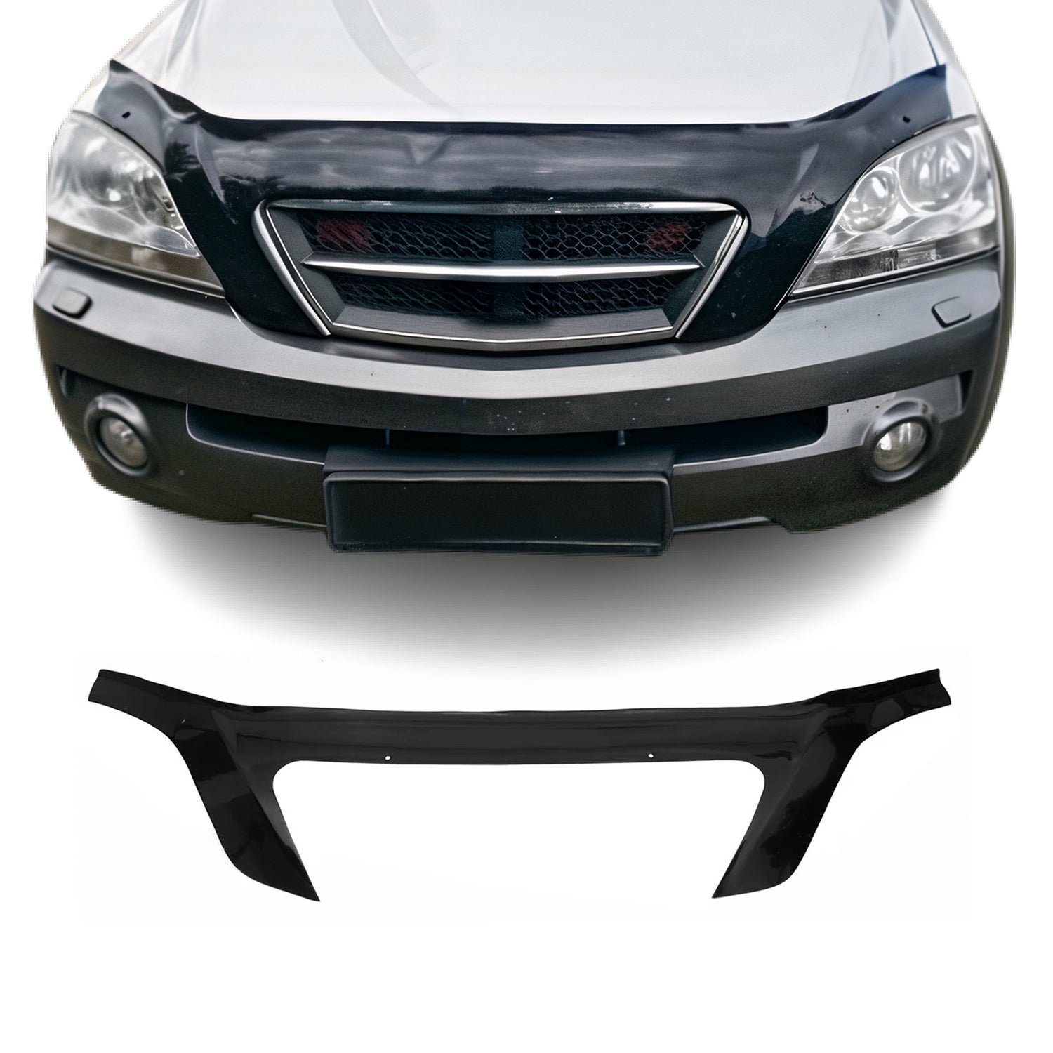 Deflector de Capó para Kia Sorento I 2002-2009 Oscuro Brillante Acrílico