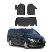 OMAC Premium Alfombrillas De Coche para Mercedes Vito W447 2014-2026 TPE Goma 3x