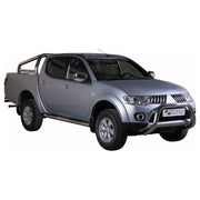Bull Barra Frontal para Mitsubishi L200 2010-2015 Plata Brillante Acero