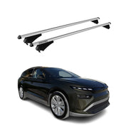 Menabo Barras de Techo Coche Baca para Skoda Enyaq 2020-2025 Gris Aluminio 2Pza