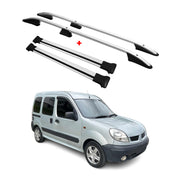 Rieles & Barras de Techo Coche para Renault Kangoo 1 2004-2008 Gris Aluminio 4x