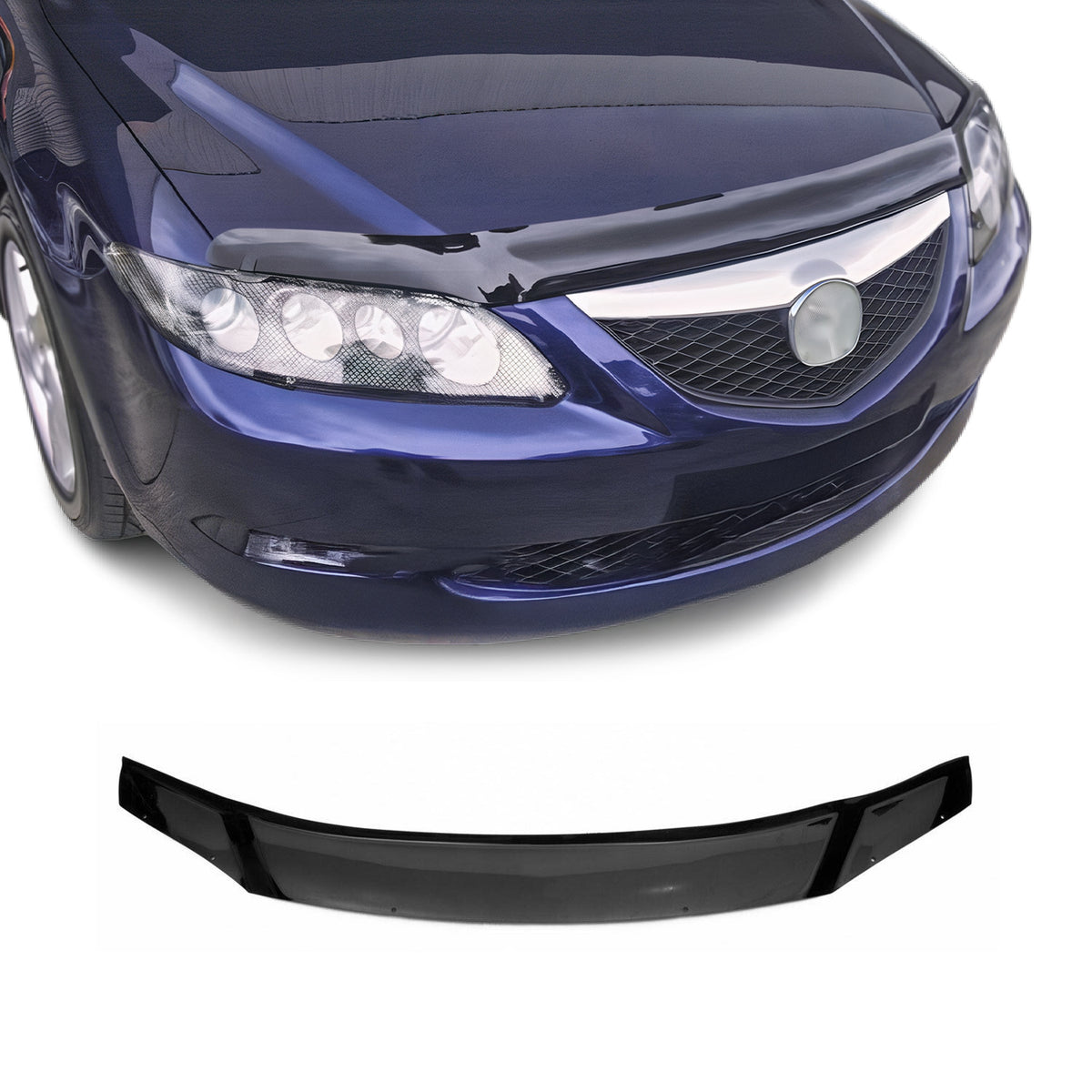 Deflector de Capó para Mazda 6 GH 2008-2012 Oscuro Brillante Acrílico