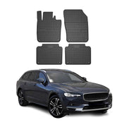 OMAC Alfombrillas De Coche para Volvo V90 2016-2025 Negro Goma TPE 4Pza