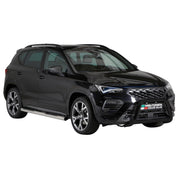 Bull Barra Frontal para Seat Ateca 2021-2025 Negro Brillante Acero 1Pza