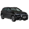 Bull Barra Frontal para Seat Ateca 2021-2025 Negro Brillante Acero 1Pza