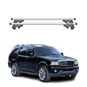 Menabo Barras de Techo Baca para Lincoln Aviator UN152 2003-2005 Gris Alu 2Pza