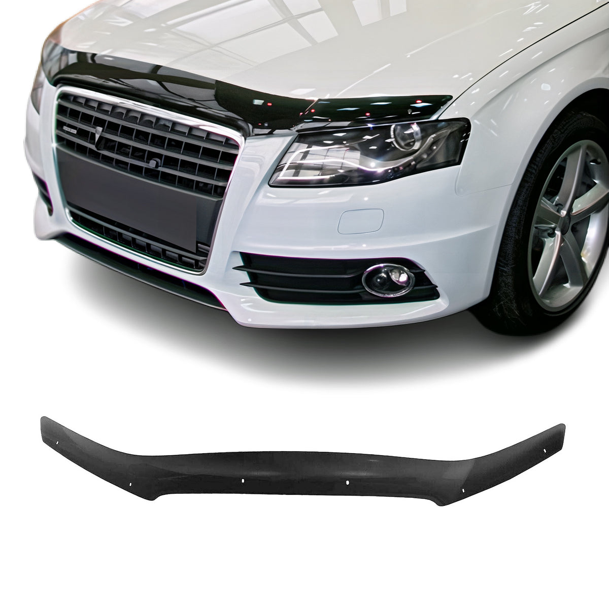 Deflector de Capó para Audi A3 8P 2008-2013 Oscuro Brillante Acrílico