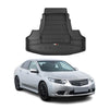 OMAC Premium Bandeja Maletero Alfombrilla para Honda Accord 2008-2015 Negro TPE