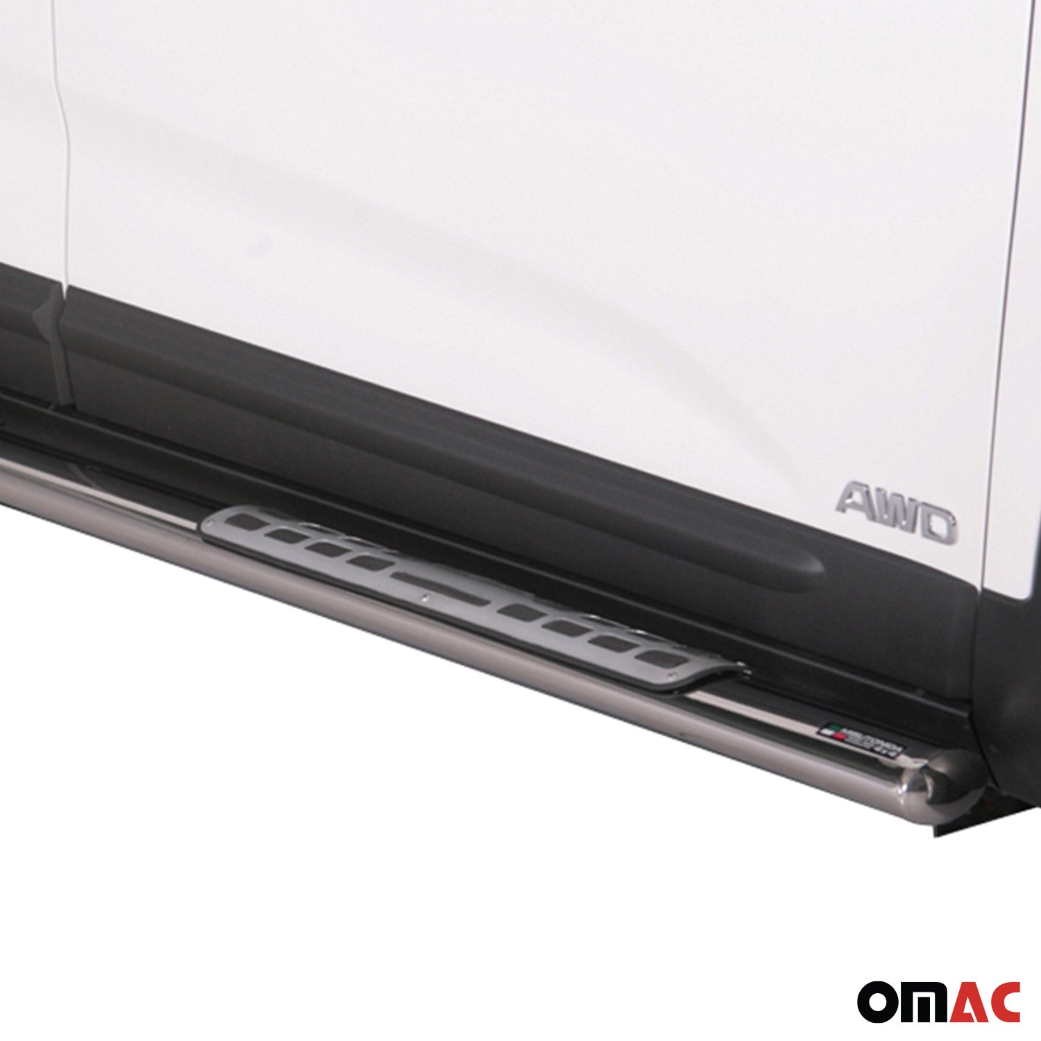 Par de Estribos Barras Laterales para Kia Sorento 2012-2014 Plata Acero 2x