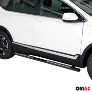 Par de Estribos Barras Laterales para Honda CR-V Hybrid 2019-2025 Negro Acero