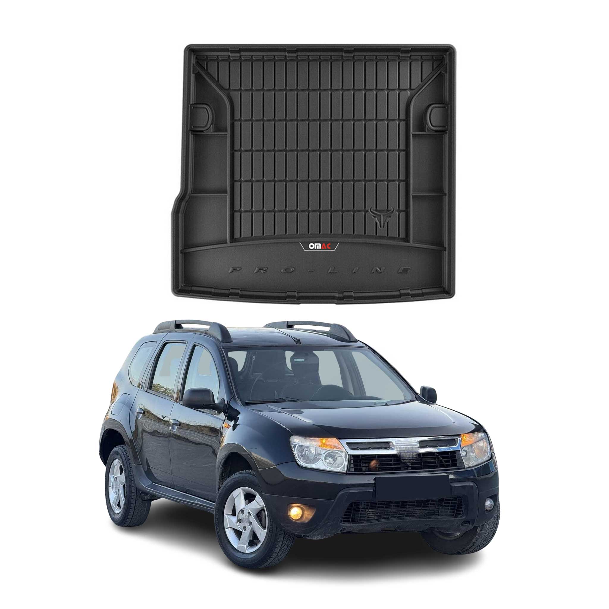 OMAC Premium Bandeja Maletero Alfombrilla para Dacia Duster 2010-2018 Negro TPE
