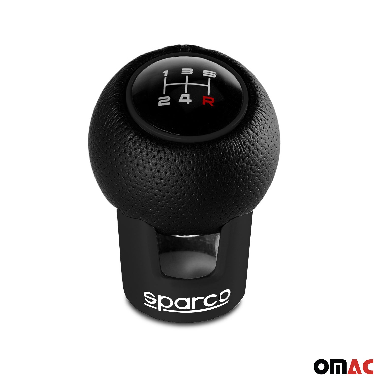 Sparco Palanca de Cambios Universal Negro Aluminio & cuero de pu
