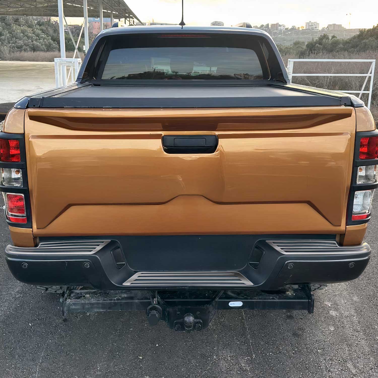 Protector Parachoques para Ford Ranger 2015-2024 Plata Brillante Acero 3Pza