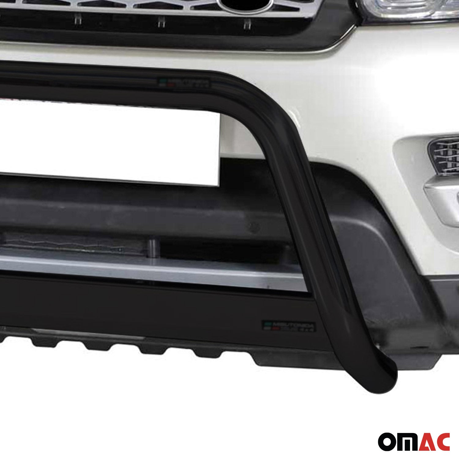 Bull Barra Frontal para Range Rover Sport 2014-2017 Negro Brillante Acero