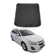 OMAC Bandeja Maletero Alfombrilla para Chevrolet Cruze 2012-2016 SW Negro TPE
