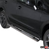 Par de Estribos Barras Laterales para Subaru XV 2012-2025 Plata Acero 2x