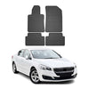OMAC Alfombrillas De Coche para Peugeot 508 2010-2018 Negro Goma 4Pza