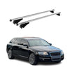 Menabo Barras de Techo Coche Baca para Audi A6 4F Familiar 2004-2011 Gris Alu 2x