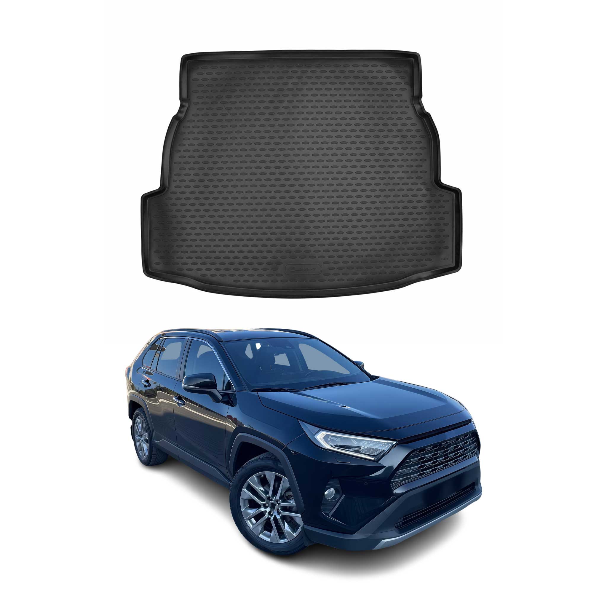 OMAC Bandeja Maletero Alfombrilla para Toyota RAV4 Hybrid 2018-2024 Negro TPE