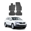 OMAC Alfombrillas De Coche para Skoda Karoq 2017-2025 Negro Goma 4Pza