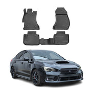 OMAC Alfombrillas De Coche para Subaru WRX STI 2014-2021 Negro Goma TPE 4Pza