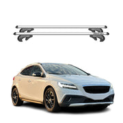 Menabo Barras de Techo Baca para Volvo V40 Cross Country 2013-2025 Gris Alu 2Pza
