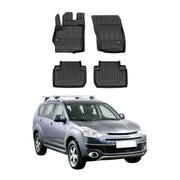 OMAC Premium Alfombrillas De Coche para Citroen C-Crosser 2007-2012 TPE Goma 4x