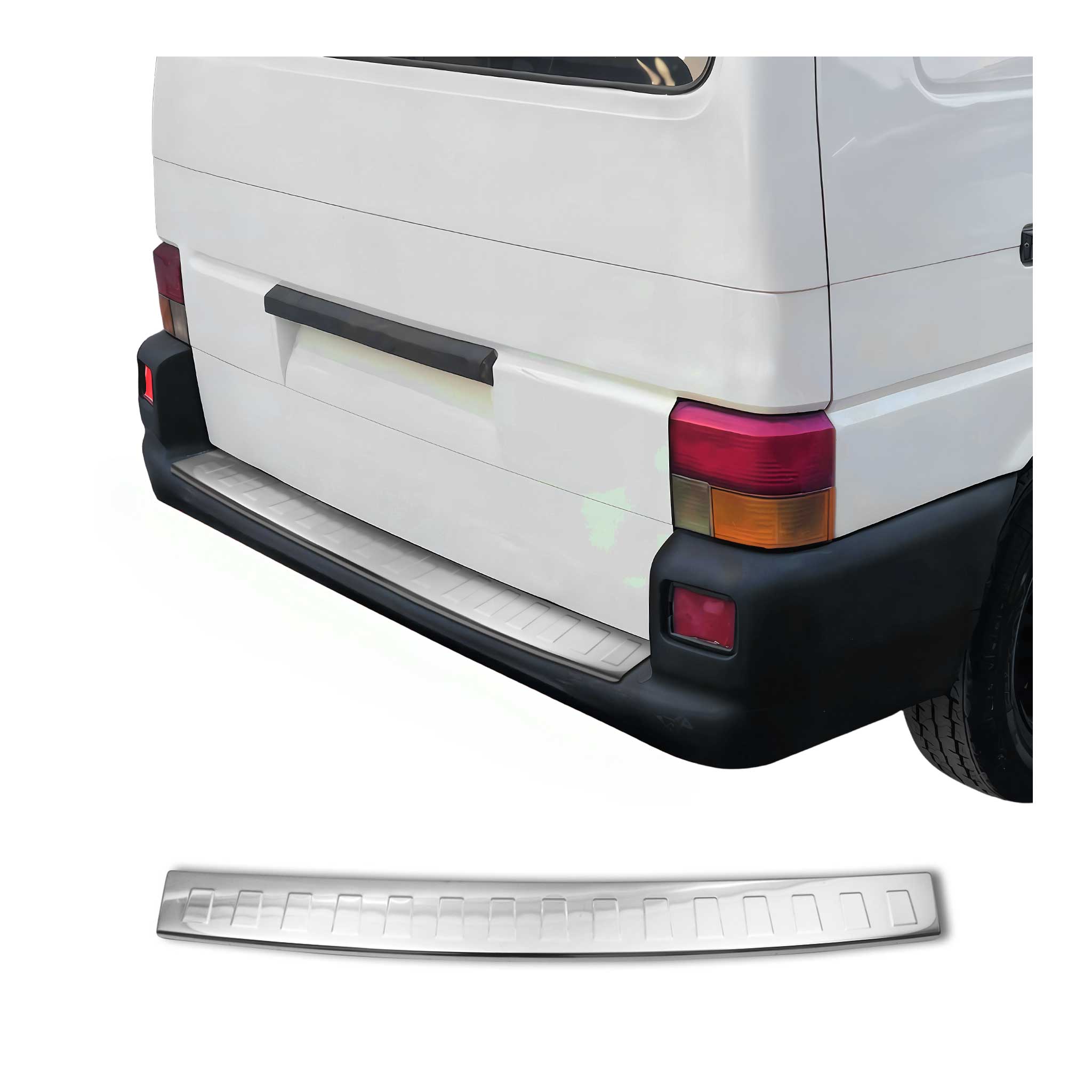 Protector Parachoques para VW Transporter T4 1990-2003 Acero Brillante Plata