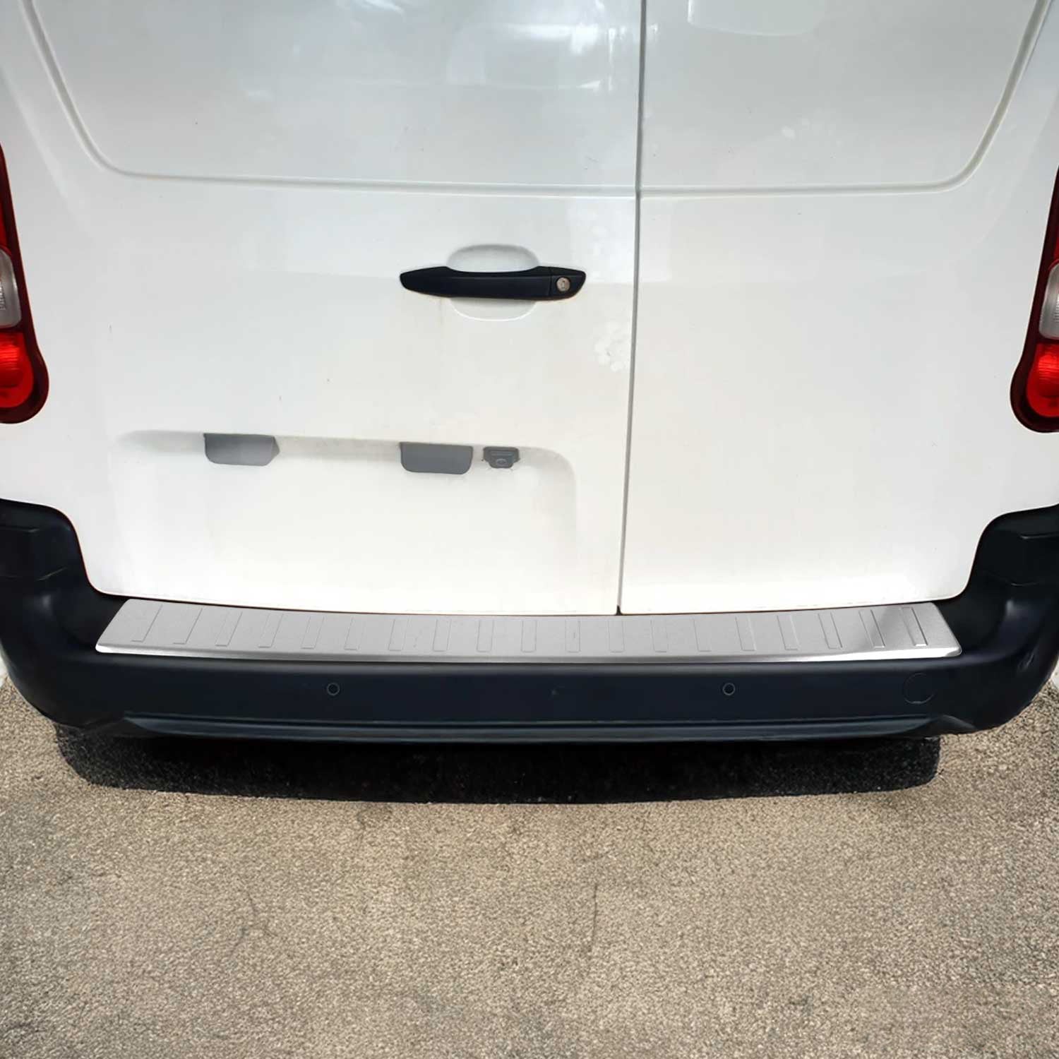 Protector de Parachoques Trasero para Citroen Berlingo 2018-2026 Acero cepillado