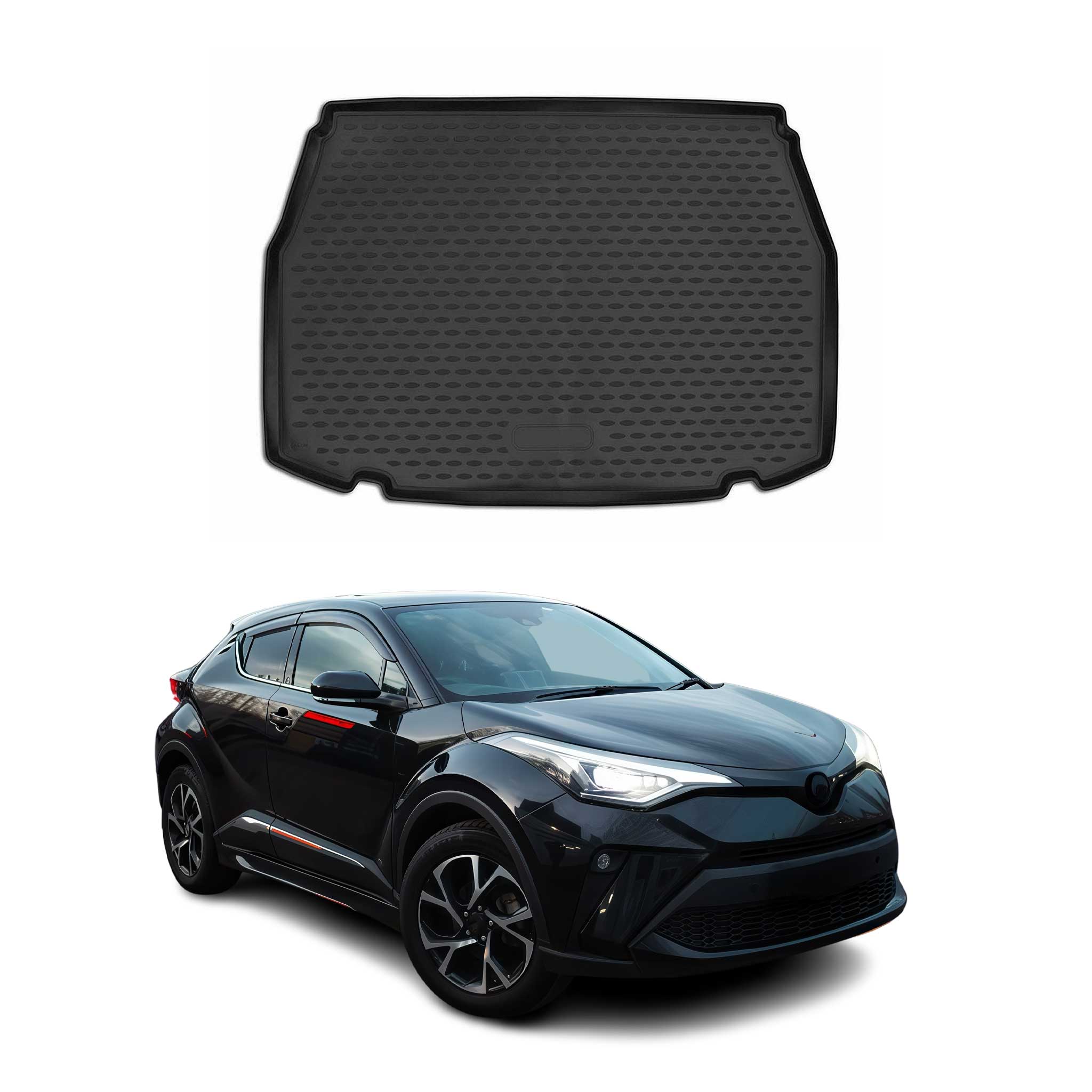 OMAC Bandeja Maletero Alfombrilla para Toyota C-HR 2016-2024 Negro Goma TPE 1Pza