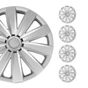 Tapacubos 15 Pulgadas Universal Automóvil Plata ABS