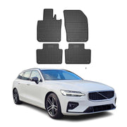 OMAC Alfombrillas De Coche para Volvo V60 2018-2025 Negro Goma 4Pza