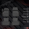 OMAC Premium Alfombrillas Coche para Land Rover Discovery Sport 2014-2025 TPE 3x