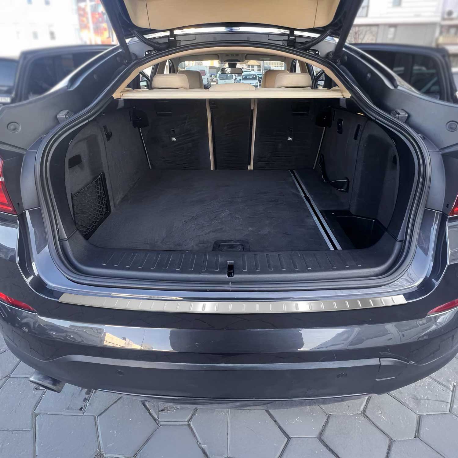 Protector de Parachoques Trasero para BMW X4 F26 2014-2018 Acero cepillado