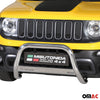 Bull Barra Frontal para Jeep Renegade Trailhawk 2014-2024 Plata Acero 1Pza