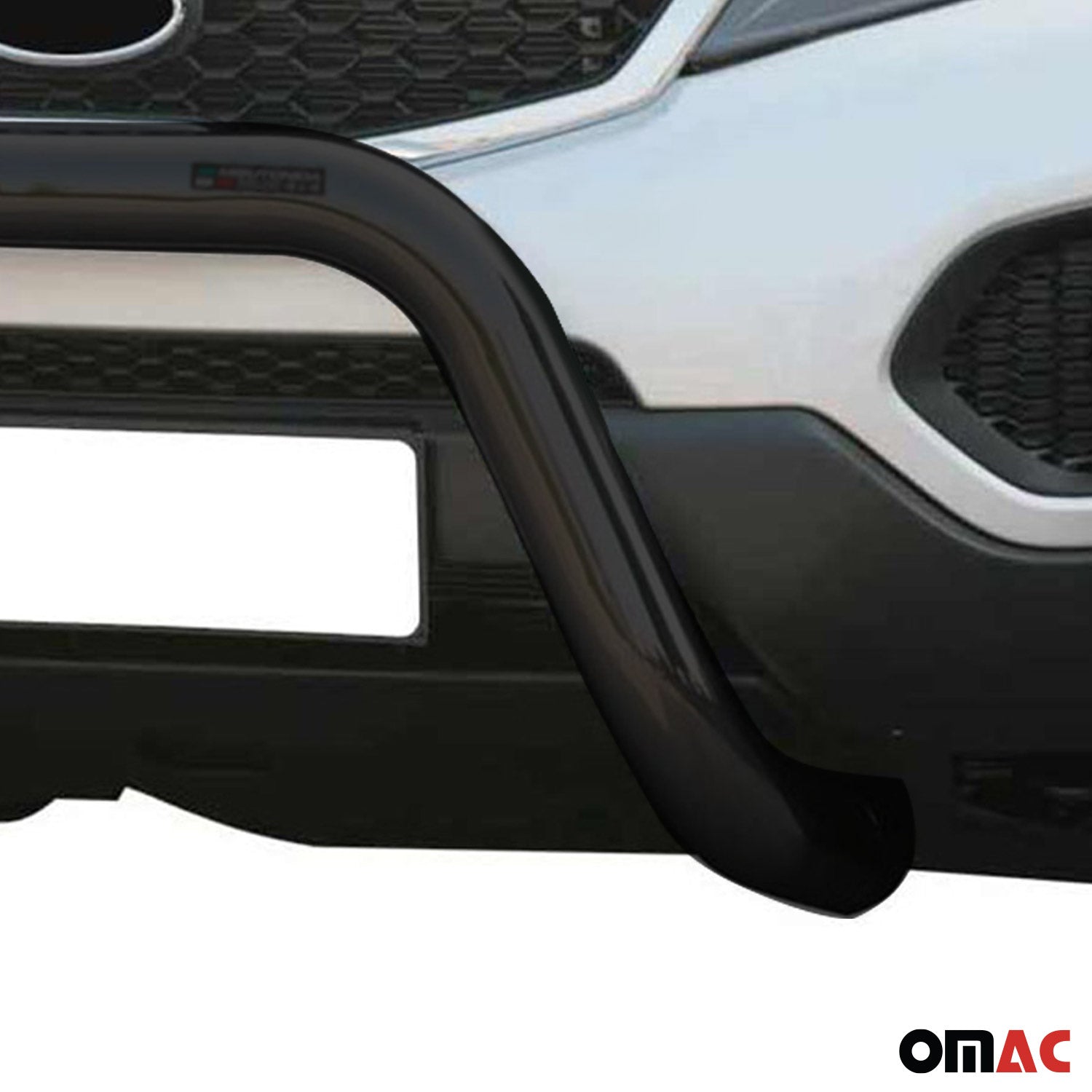 Bull Barra Frontal para Kia Sorento 2009-2012 Negro Brillante Acero 1Pza